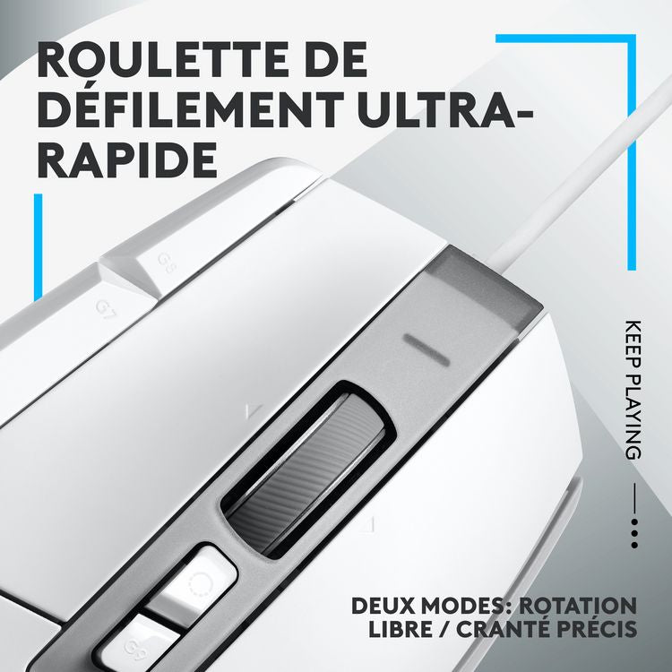Souris Logitech G G502X Blanc